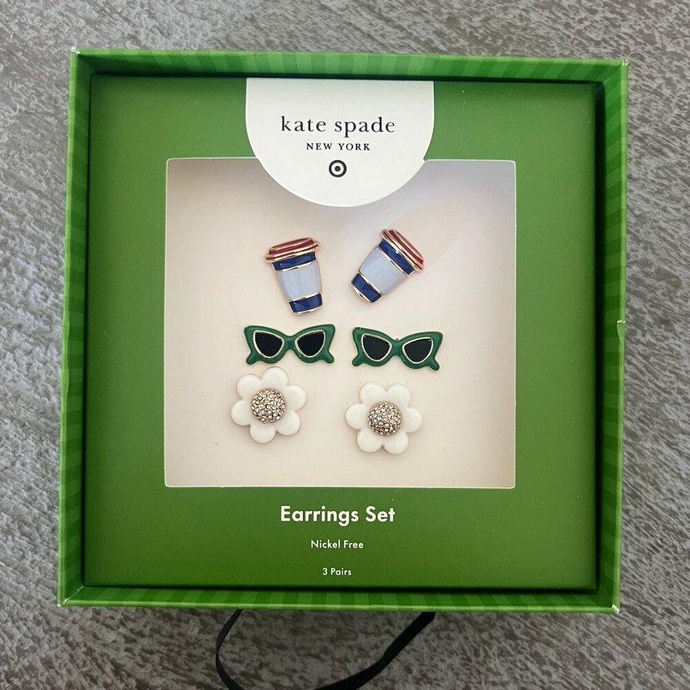 NWT Kate Spade x Target earring set